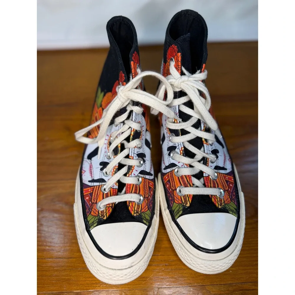 Converse Chuck 70 Hi Dia de los Muertos Day of the Dead Sugar Skull  Men 7 Wmn 9